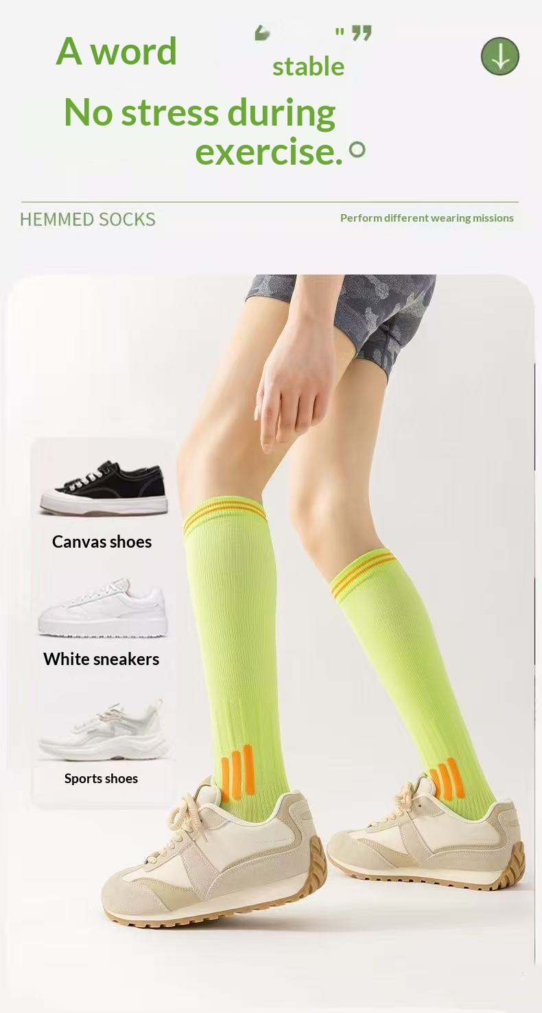 Professional Sports Muscle Energy Calf Outdoor Fitness Running Jump Rope Yoga Compression Elastic Slimming Long Tube_desvips.com