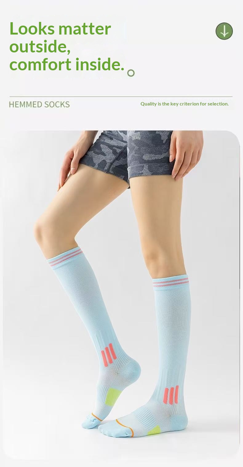 Professional Sports Muscle Energy Calf Outdoor Fitness Running Jump Rope Yoga Compression Elastic Slimming Long Tube_desvips.com