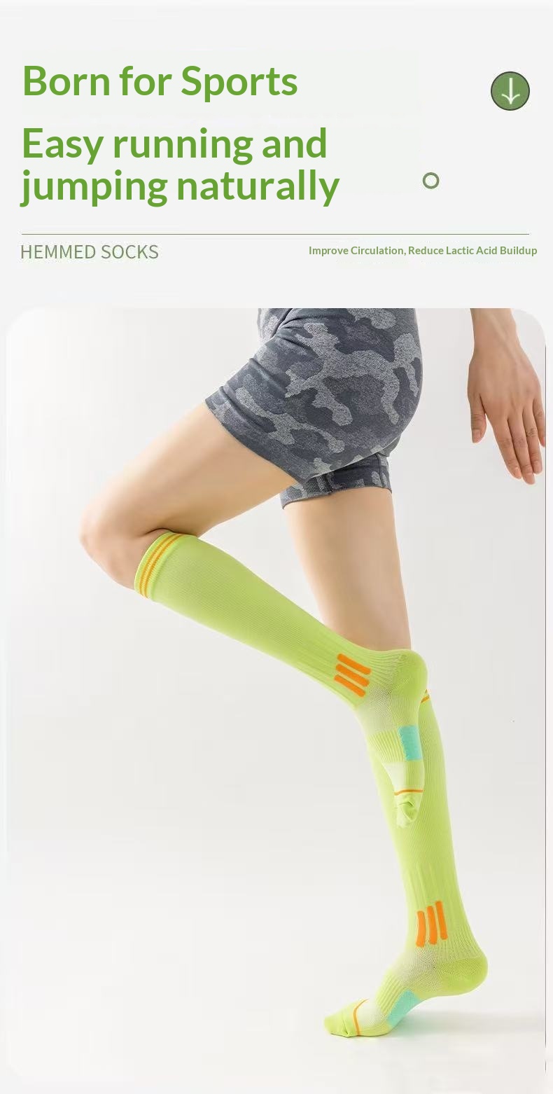 Professional Sports Muscle Energy Calf Outdoor Fitness Running Jump Rope Yoga Compression Elastic Slimming Long Tube_desvips.com