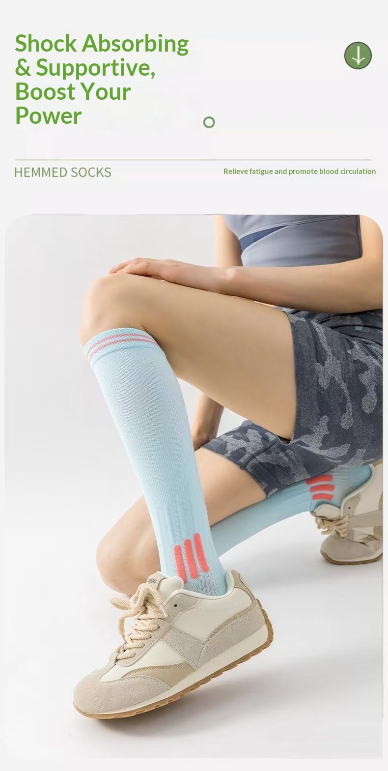 Professional Sports Muscle Energy Calf Outdoor Fitness Running Jump Rope Yoga Compression Elastic Slimming Long Tube_desvips.com