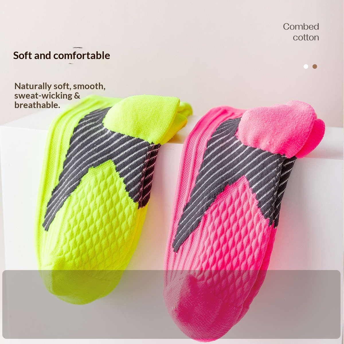 Women's For Spring And Autumn, Calf Socks, Outdoor Professional Running, Yoga, Fitness, Jump Rope, High Tube Sports_desvips.com