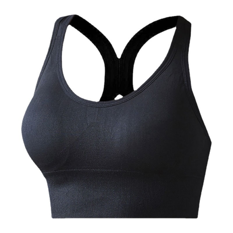 Surge Surge Cross-Border Plus Size Shockproof Sports Push-Up Tube Top Wide Shoulder Straps Racerback Vest Beautiful Back Bra_desvips.com