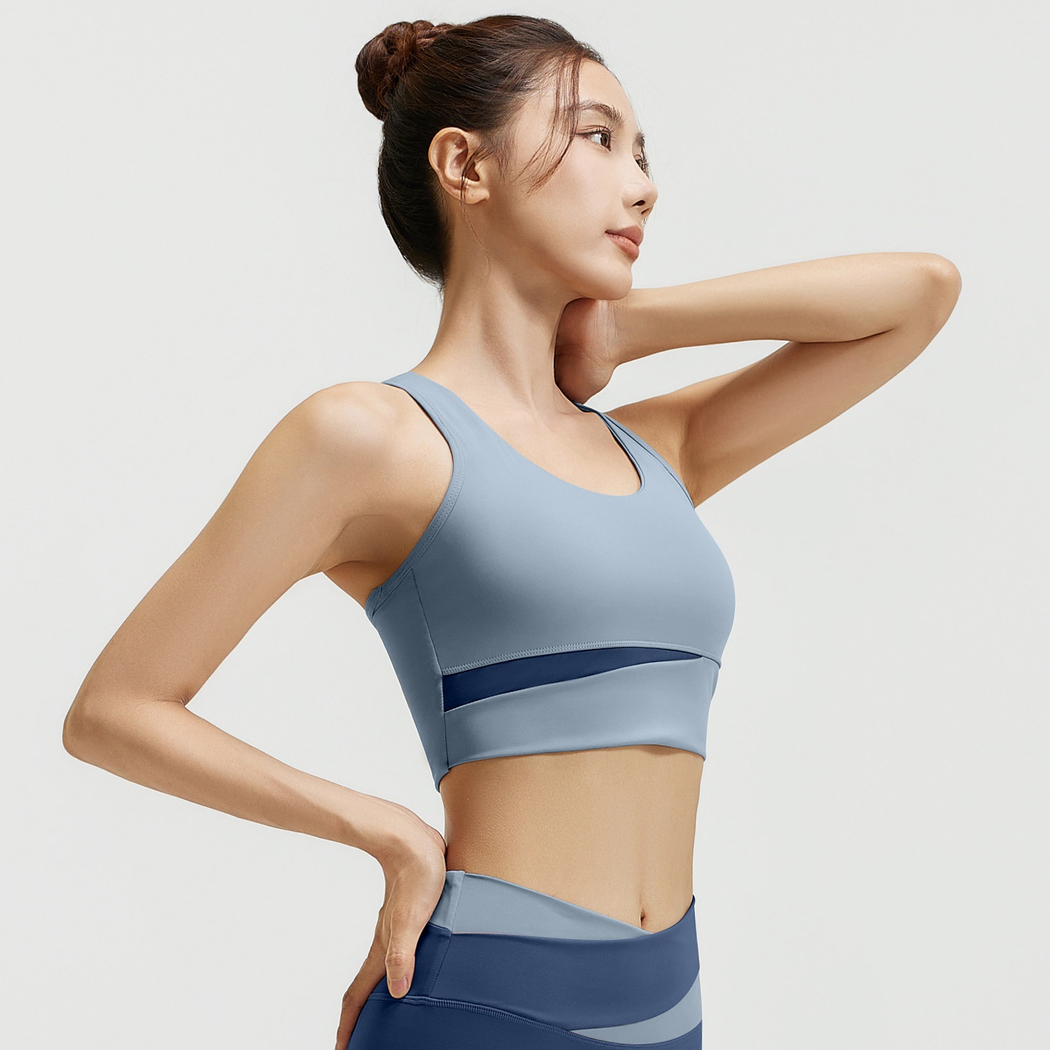 Surge Surge Juyitang Splicing Sports For Women High-Instant Support Shockproof Braked Fitness Vest Running Yoga Bra_voghion.com