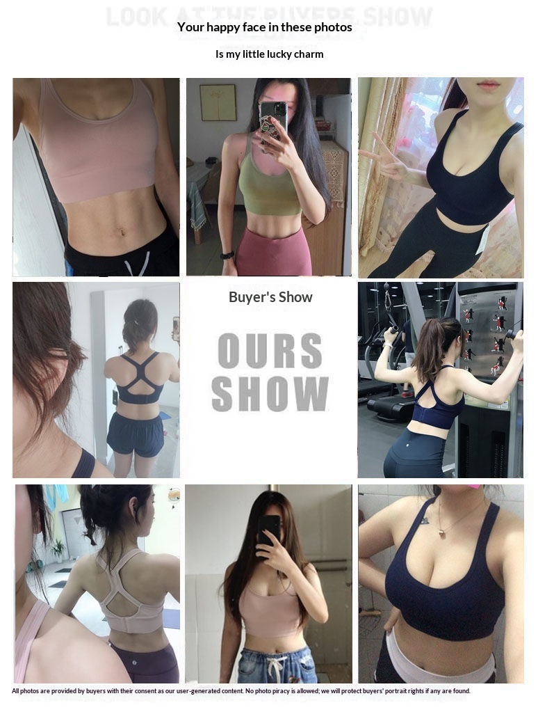 Surge Surge Cross-Border Plus Size Shockproof Sports Push-Up Tube Top Wide Shoulder Straps Racerback Vest Beautiful Back Bra_desvips.com