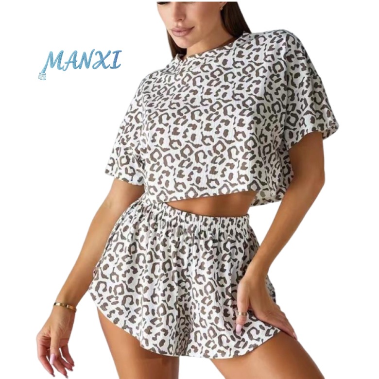 Cross-Border Fashion Pajamas Sexy Women's Sleepwear 2026 New Leopard Print Loungewear In Stock Wholesale_voghion.com