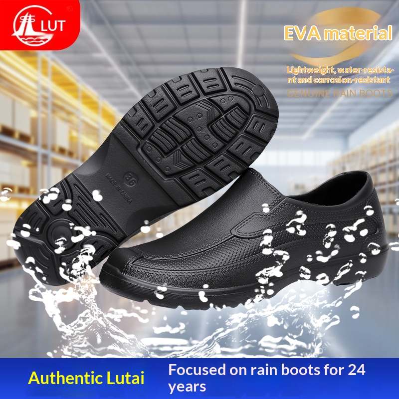 WalkPrime EVA Shoes For Men And Women, Mid-Calf, All-Season Water Boots, Non-Slip, Oil-Resistant, Waterproof, Lightweight,_voghion.com