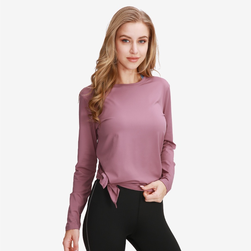 Surge Autumn Lulu Wear Women European American Long Sleeve Wholesale Yoga Tops Quick Dry Fitness Clothes Winter Split_voghion.com