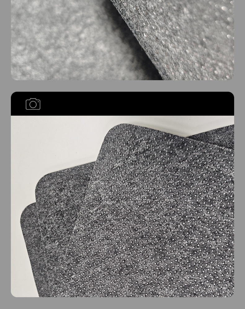 TechCore Large Mouse Pad Simple Solid Color Thickened Drip Plastic Non-Slip Computer Office Felt Calligraphy Mat_voghion.com