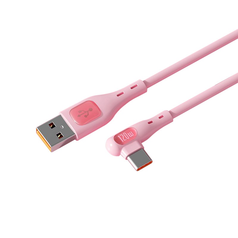 TechCore Game Elbow Datenkabel kompatibel mit iPhone 15, Huawei Flash, Honor 6A, Xiaomi, 120W Schnellladefunktion_voghion.com