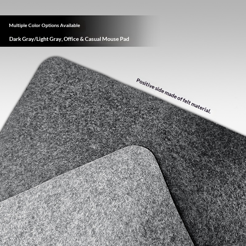 TechCore Large Mouse Pad Simple Solid Color Thickened Drip Plastic Non-Slip Computer Office Felt Calligraphy Mat_voghion.com