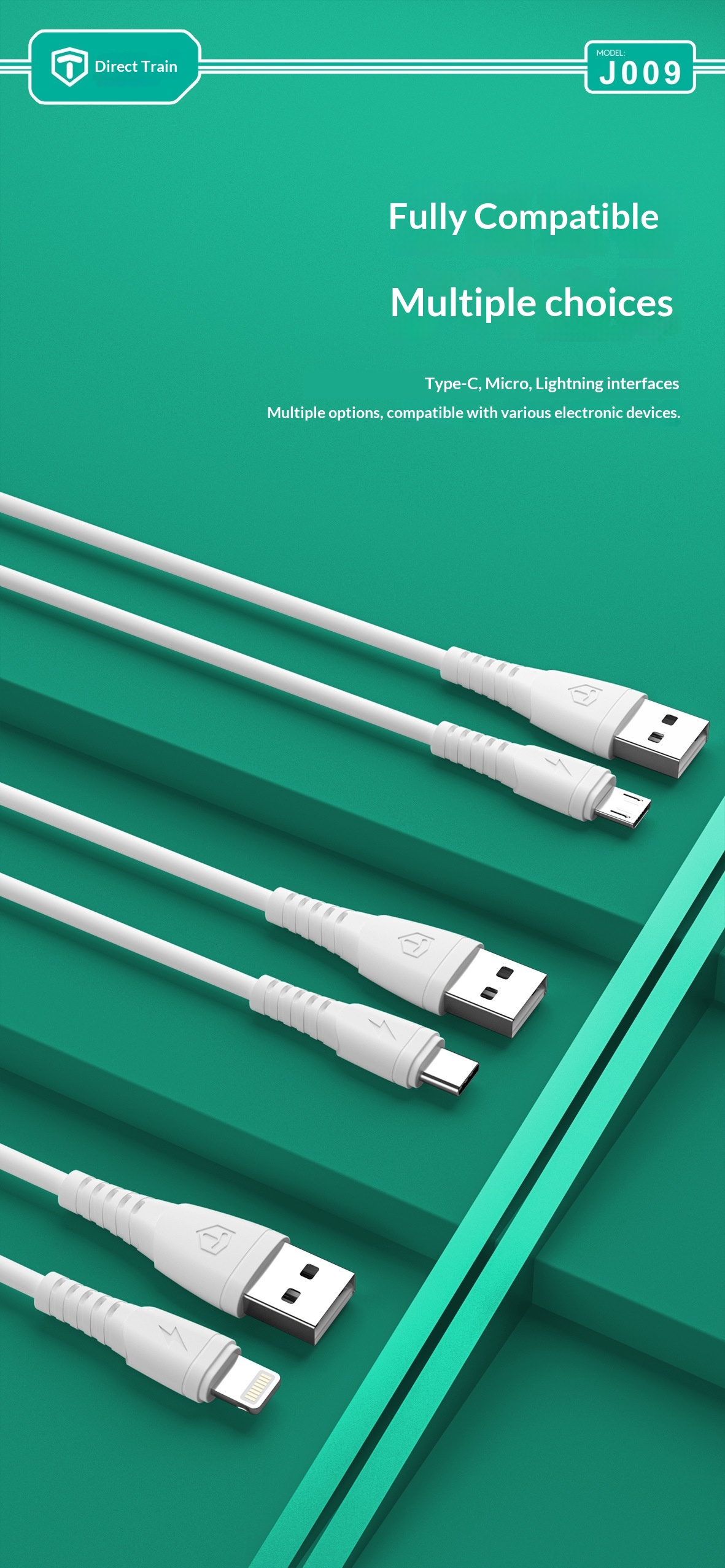 TechCore 100W Vollkompatibles Schnellladekabel mit 6A Datenübertragung, geeignet für Android-, iPhone- und Huawei-Smartphones mit USB-C-Anschluss_voghion.com