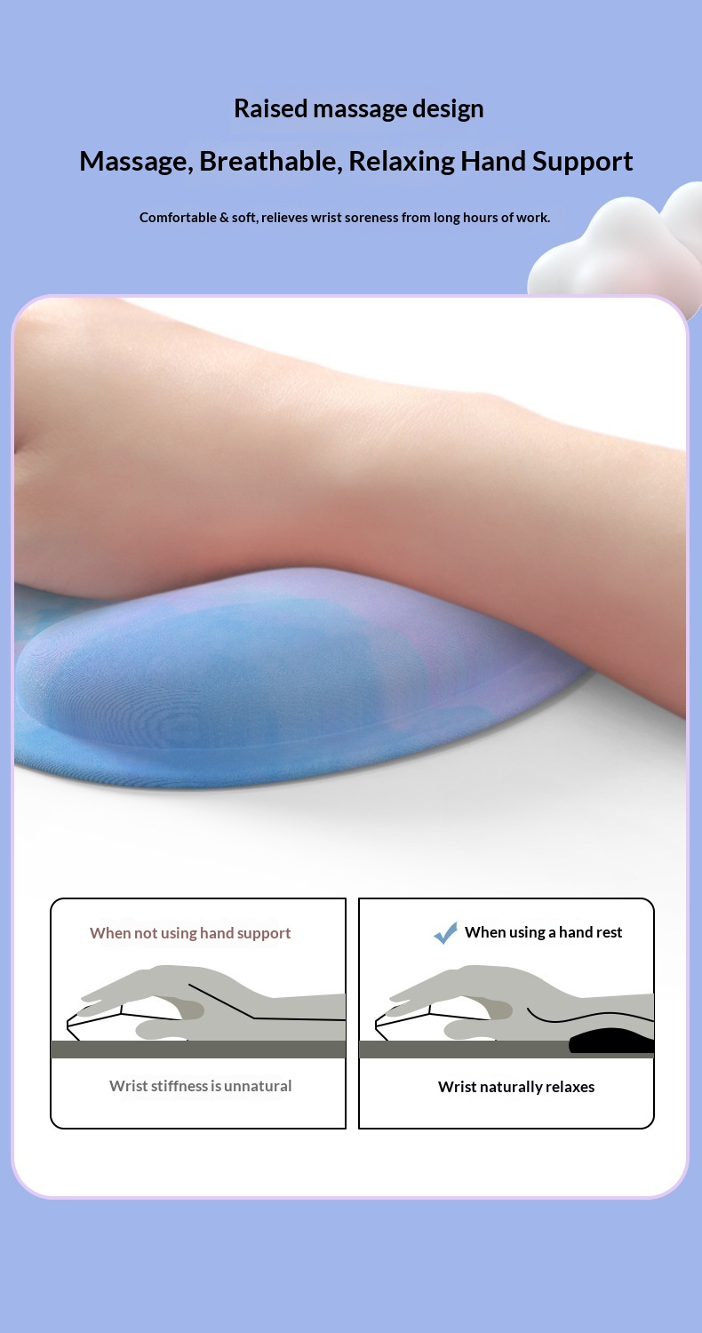 TechCore Pilot Pad in gomma per ufficio da donna, memory foam spesso antiscivolo, poggiapolsi per mouse da computer_voghion.com