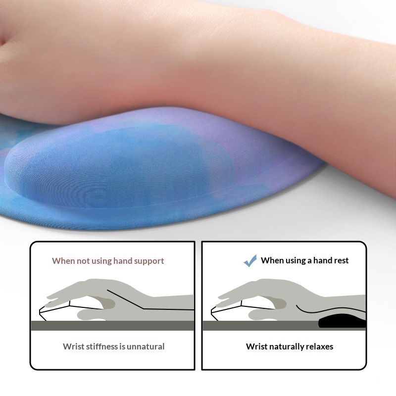 TechCore Pilot Pad in gomma per ufficio da donna, memory foam spesso antiscivolo, poggiapolsi per mouse da computer_voghion.com