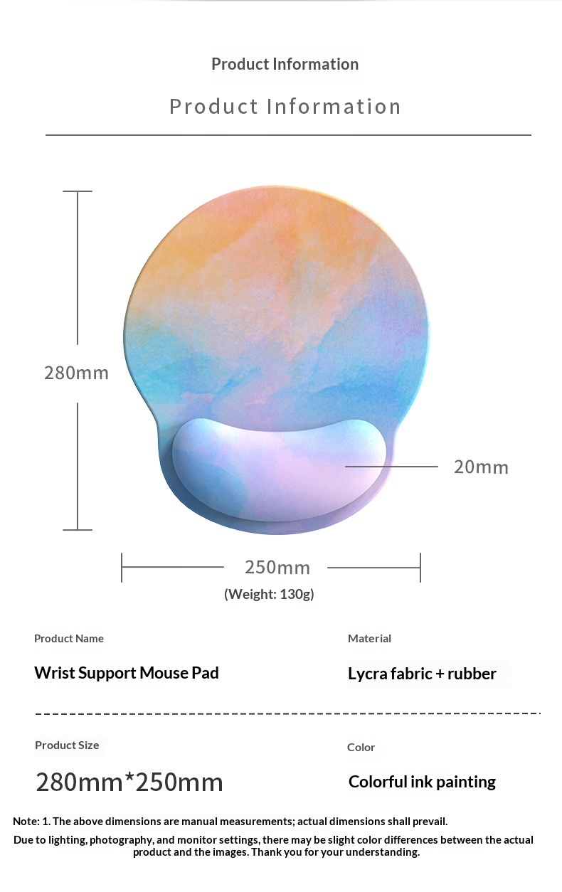 TechCore Pilot Pad in gomma per ufficio da donna, memory foam spesso antiscivolo, poggiapolsi per mouse da computer_voghion.com