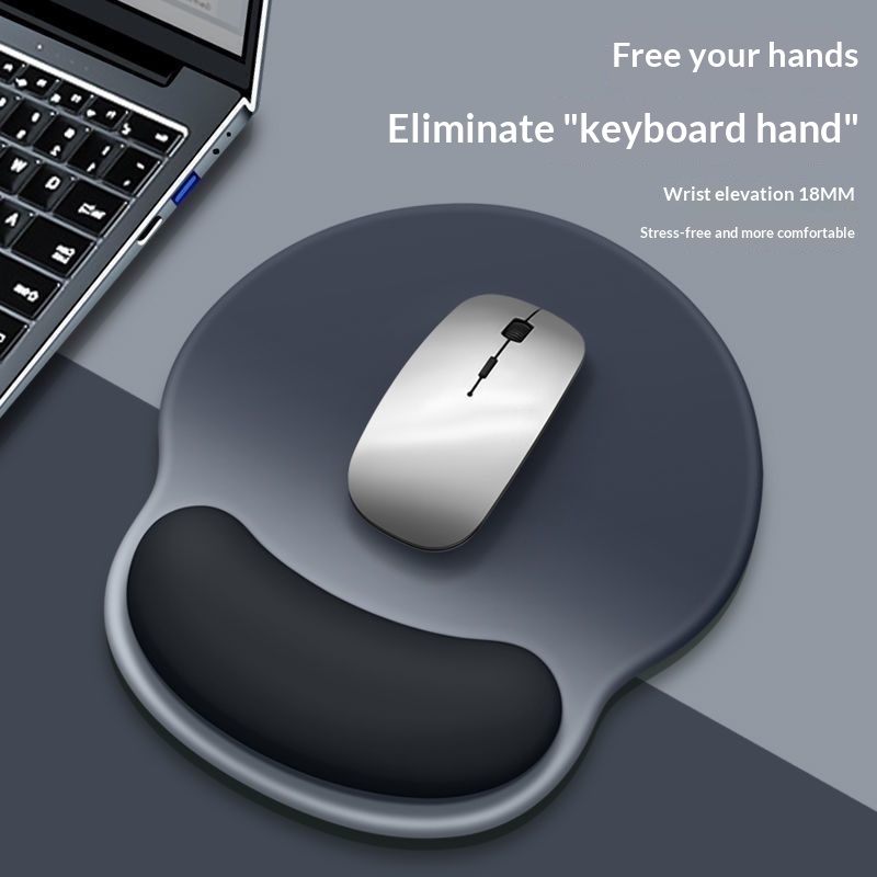 TechCore Business Hih-End Mouse Computer Desk Waterproof Protective Soft Rubber Solid Color Keyboard Wrist Rest Pad Free_voghion.com