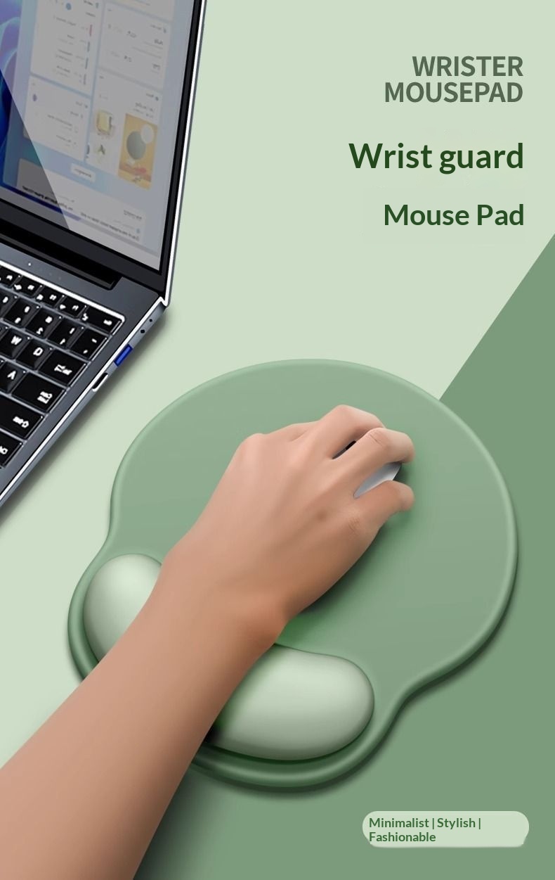 TechCore Business Hih-End Mouse Computer Desk Waterproof Protective Soft Rubber Solid Color Keyboard Wrist Rest Pad Free_voghion.com