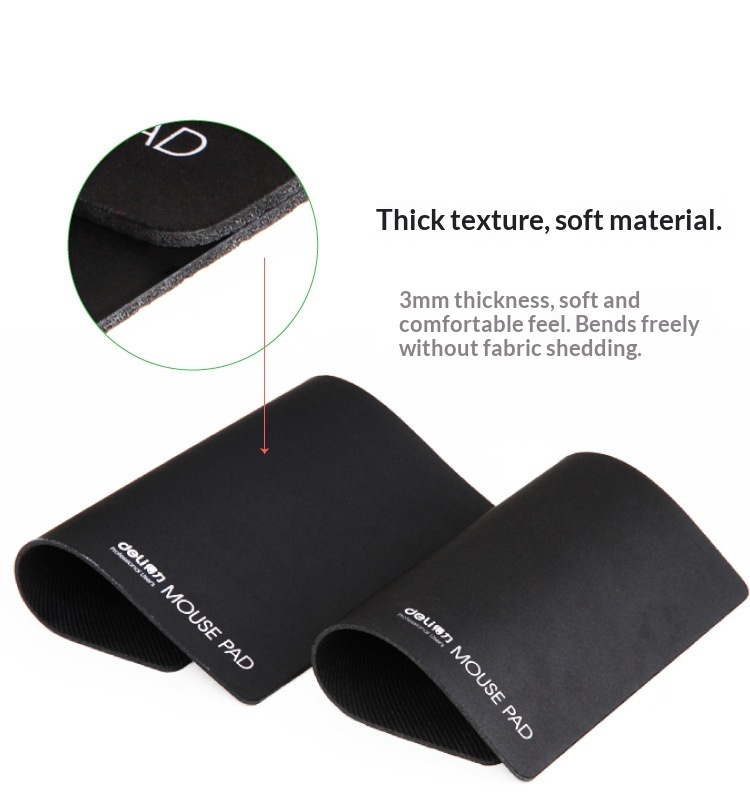 Tappetino per mouse in gomma antiscivolo per computer da gioco TechCore Deli 3692_voghion.com