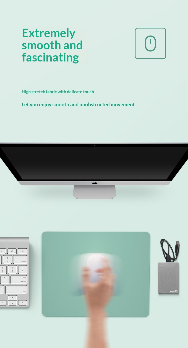 TechCore Liquid Silicone Non-Slip Computer Gaming Mouse Office Negative Ion Desk Small Keyboard Pad_voghion.com