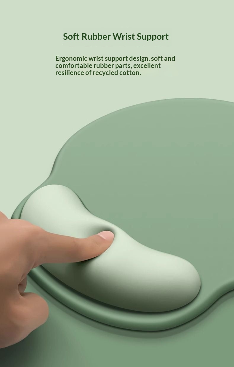 TechCore Business Hih-End Mouse Computer Desk Waterproof Protective Soft Rubber Solid Color Keyboard Wrist Rest Pad Free_voghion.com