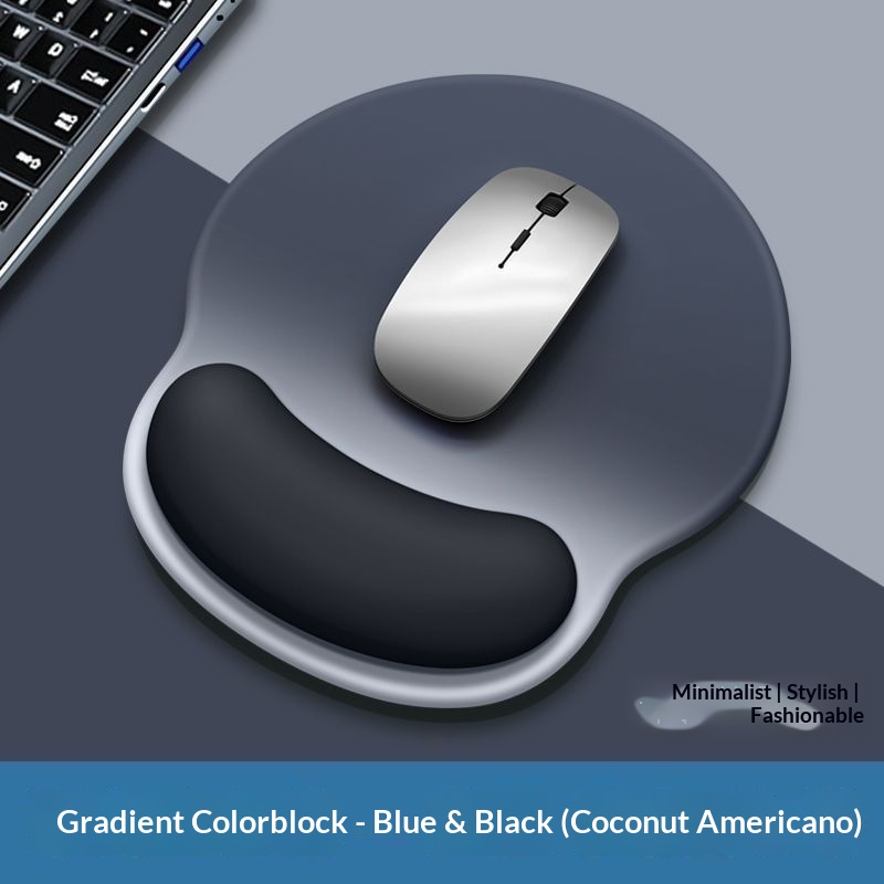 TechCore Business Hih-End Mouse Computer Desk Waterproof Protective Soft Rubber Solid Color Keyboard Wrist Rest Pad Free_voghion.com