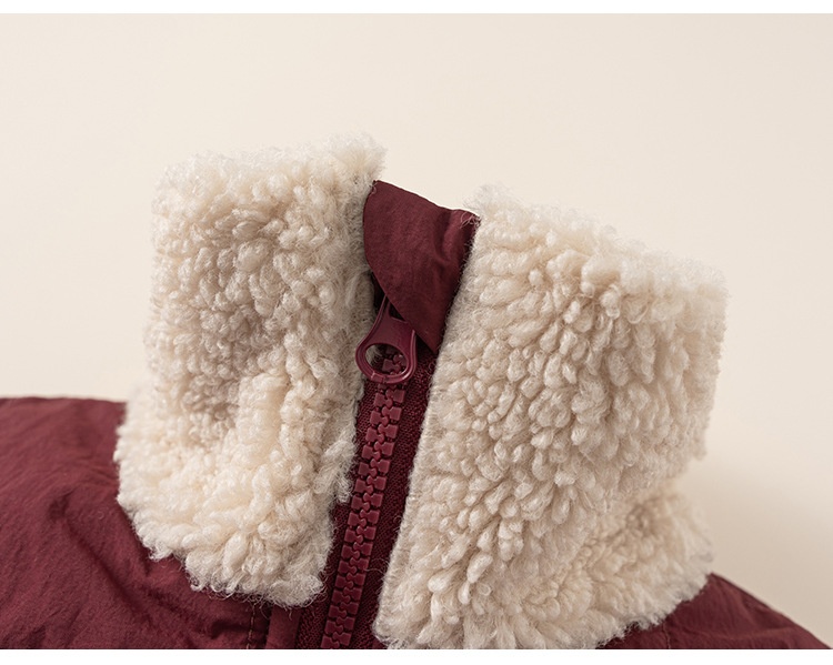 Chaqueta de invierno acolchada para niño en algodón con cuello_voghion.com