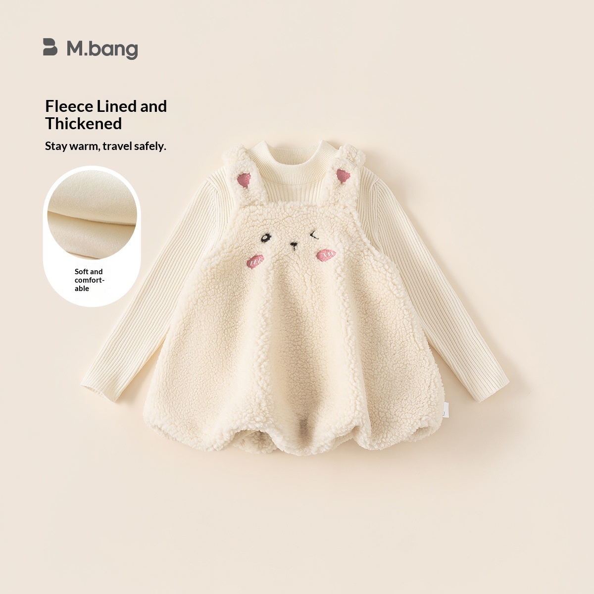 Alyce-xiyue1baobao Bangxuan Clothing New Winter Outfit For Girls Doll With Fleece Baby Girl Set Children's Two-Piece Dress_voghion.com