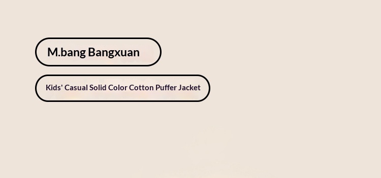 Chaqueta de invierno acolchada para niño en algodón con cuello_voghion.com