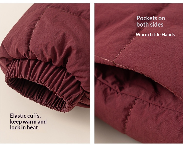 Chaqueta de invierno acolchada para niño en algodón con cuello_voghion.com