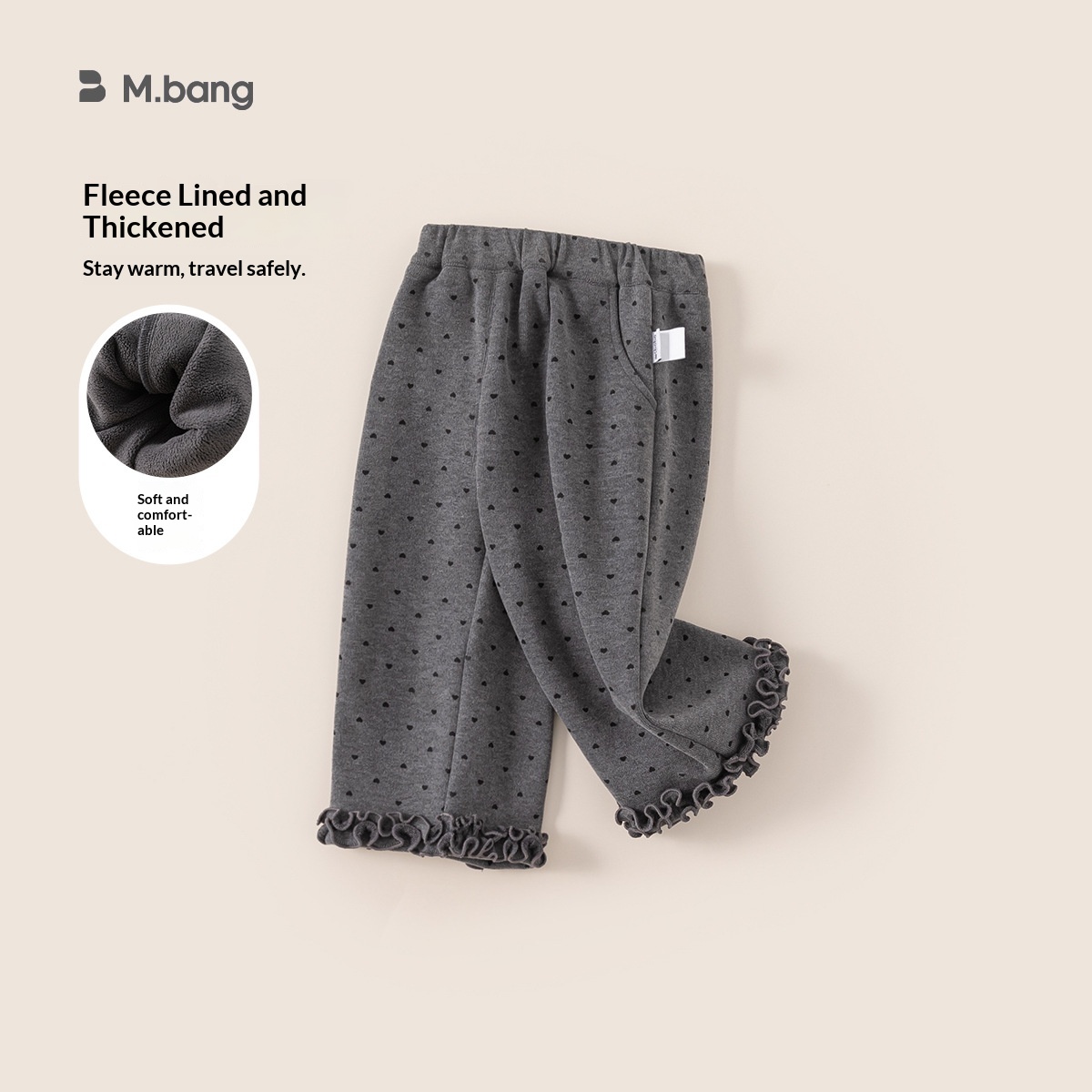 Alyce-xiyue1baobao Bangxuan Pantaloni larghi casual in pizzo invernali per bambine, pantaloni lunghi per neonati, pantaloni per bambine foderati in pile_voghion.com