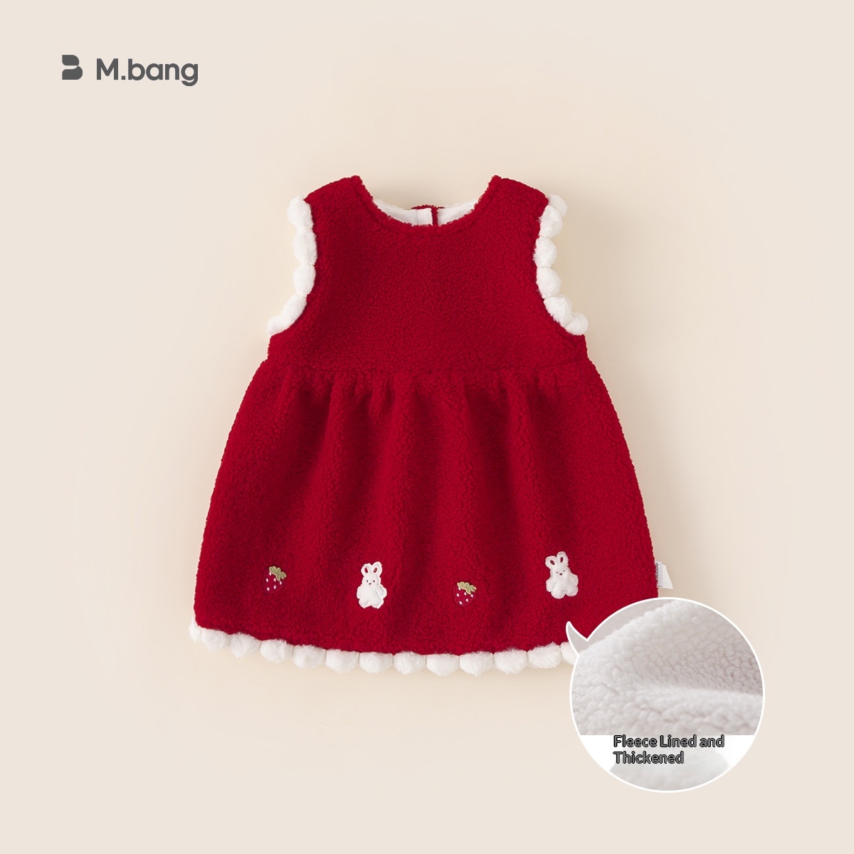 Alyce-xiyue1baobao Bangxuan Roupas Novas de Inverno para Bebê com Boneca de Lã para Meninas Vestido Infantil Grosso_voghion.com