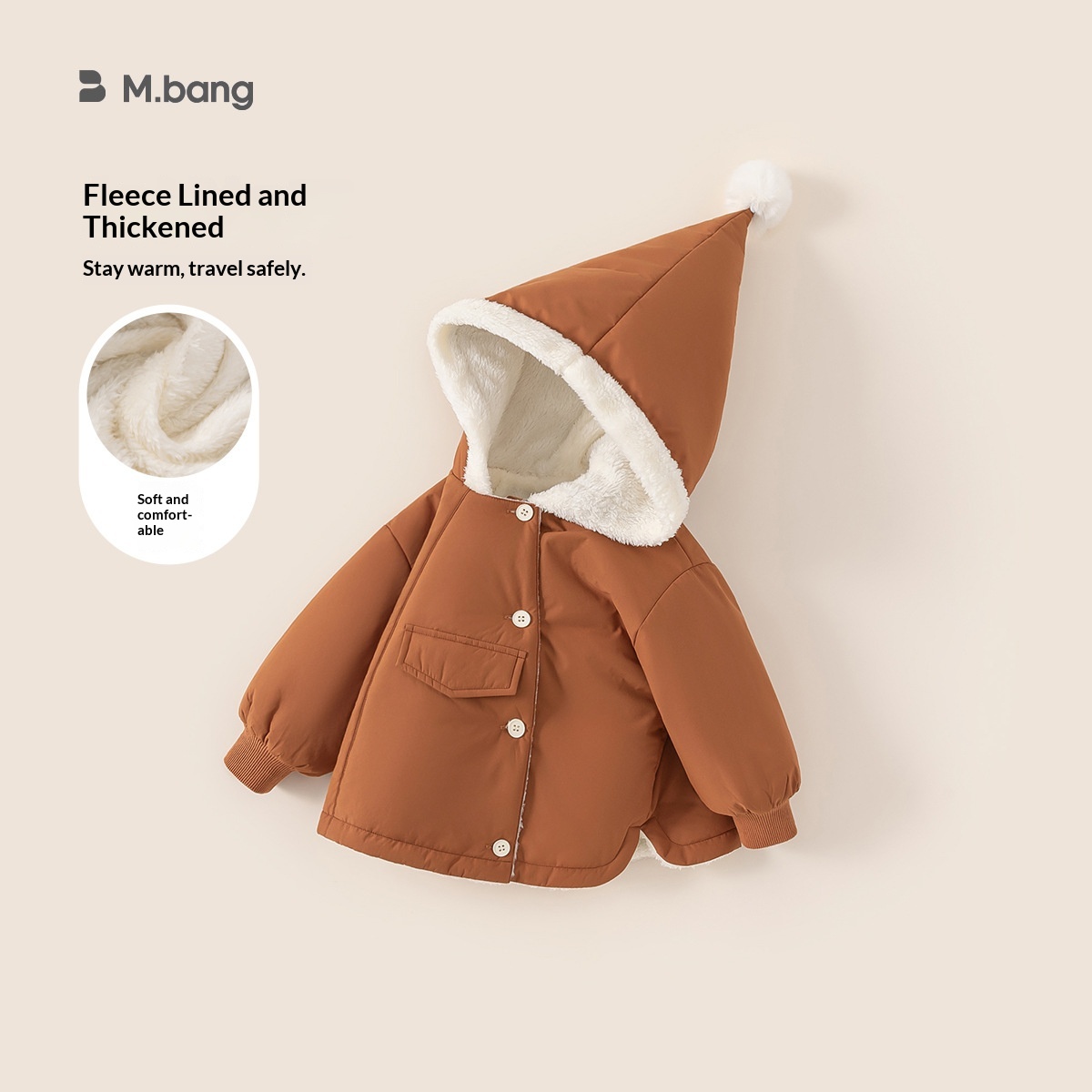 Alyce-xiyue1baobao Bangxuan Clothing 2025 Fleece-Lined Clothes Witch Hat Children's Winter Warm Thickened Boys' Jacket_voghion.com