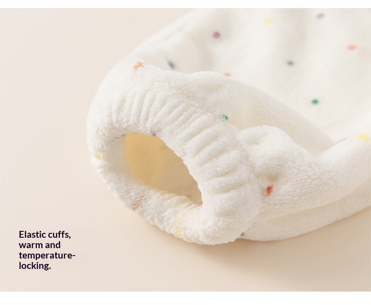 Mädchen Plüsch Schlafanzug Mit Punkten Winter Hausanzug Set_voghion.com