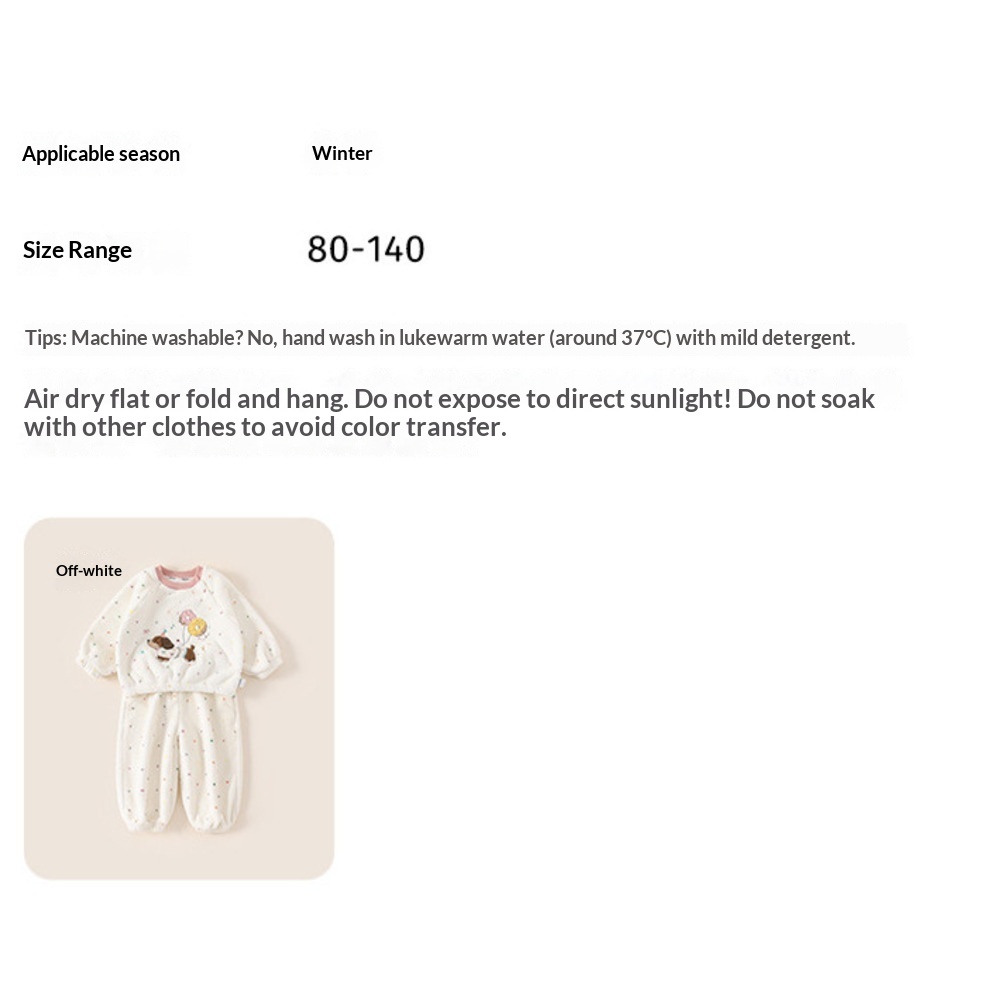 Mädchen Plüsch Schlafanzug Mit Punkten Winter Hausanzug Set_voghion.com