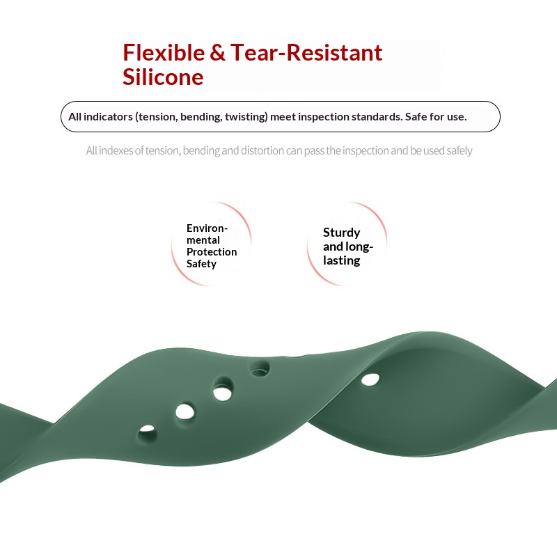 Compatibile con iWatch Watch 11 Cinturino in silicone con fibbia a singolo anello Ultra 3_voghion.com