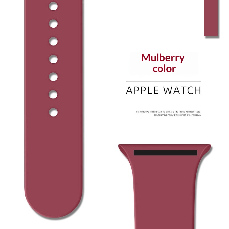 Compatibile con iWatch Watch 11 Cinturino in silicone con fibbia a singolo anello Ultra 3_voghion.com