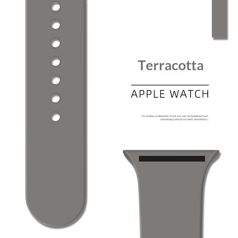 Compatibile con iWatch Watch 11 Cinturino in silicone con fibbia a singolo anello Ultra 3_voghion.com