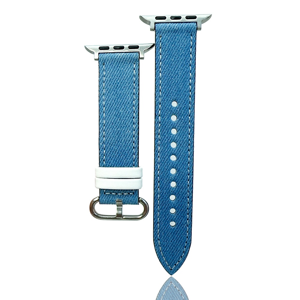 Cross-Border Denim Women, High-End Feel, Compatible With IWatch 10, Canvas Smart Watch Band For Men, In Stock_voghion.com
