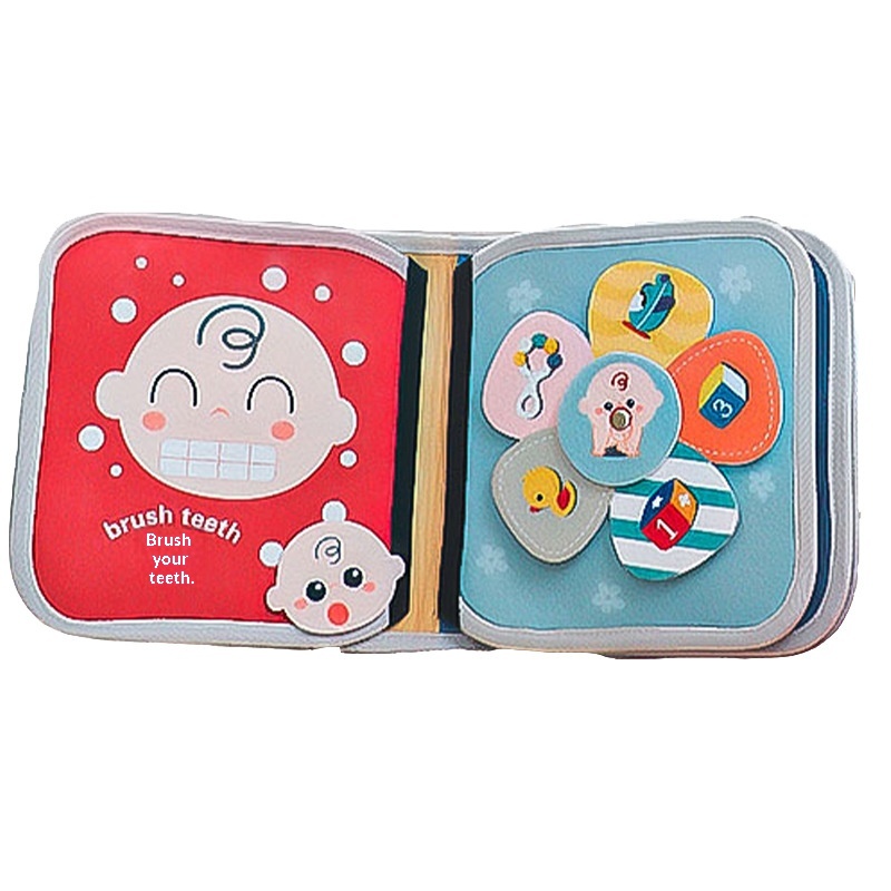 Libro per neonati in stoffa resistente agli strappi, puzzle magico educativo per bambini, educazione precoce, illuminazione cognitiva_voghion.com