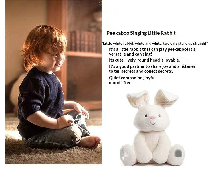 Intelligent Interactive Rabbit And Elephant Plush Toy For Kids_voghion.com