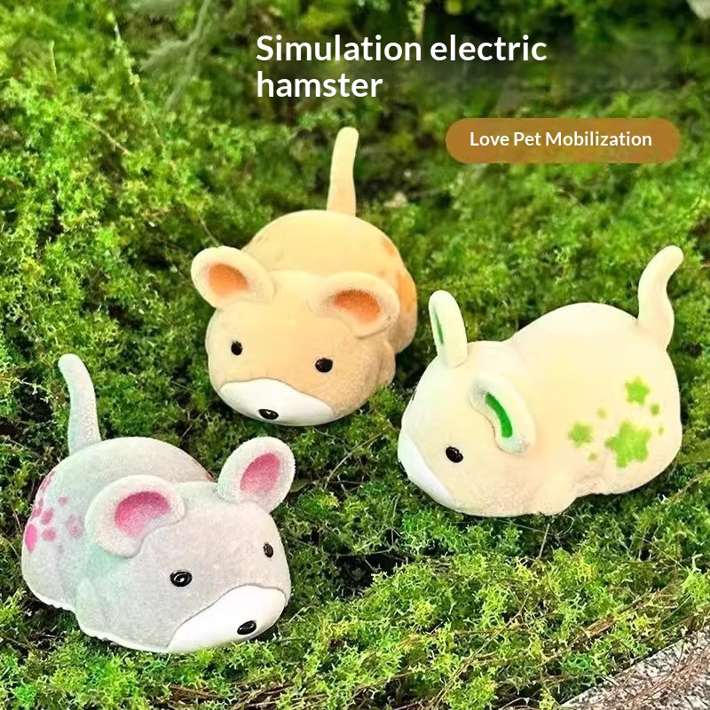 Pet Simulation Electric Automatic Teasing Wand Cat Self-Entertainment Boredom Relief Vibrating Mouse Toy_voghion.com