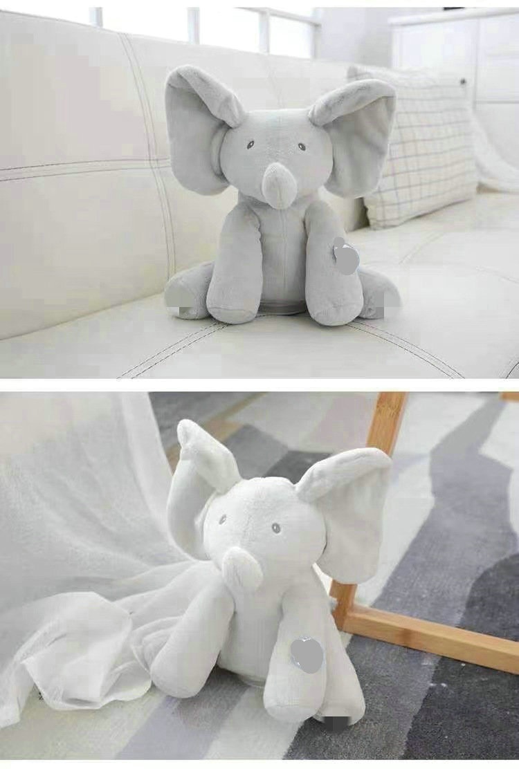 Intelligent Interactive Rabbit And Elephant Plush Toy For Kids_voghion.com