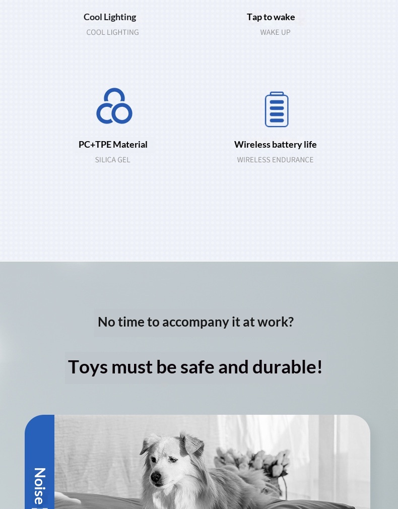 Elektronická inteligentní míč hračka pro psy nabíjecí_voghion.com