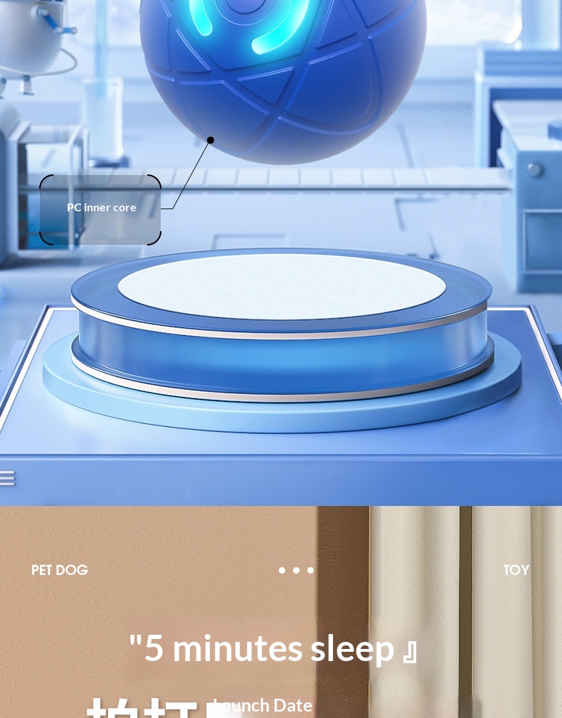 Elektronická inteligentní míč hračka pro psy nabíjecí_voghion.com