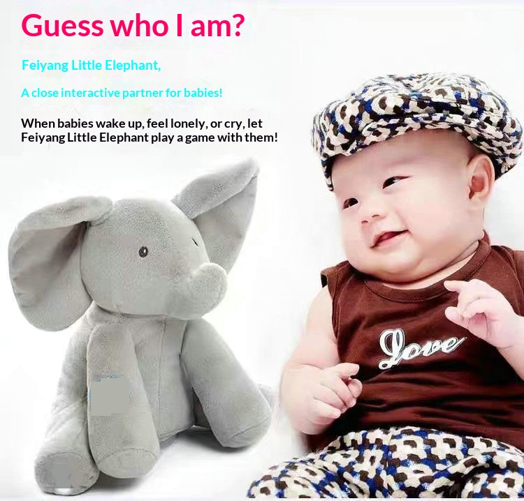 Intelligent Interactive Rabbit And Elephant Plush Toy For Kids_voghion.com