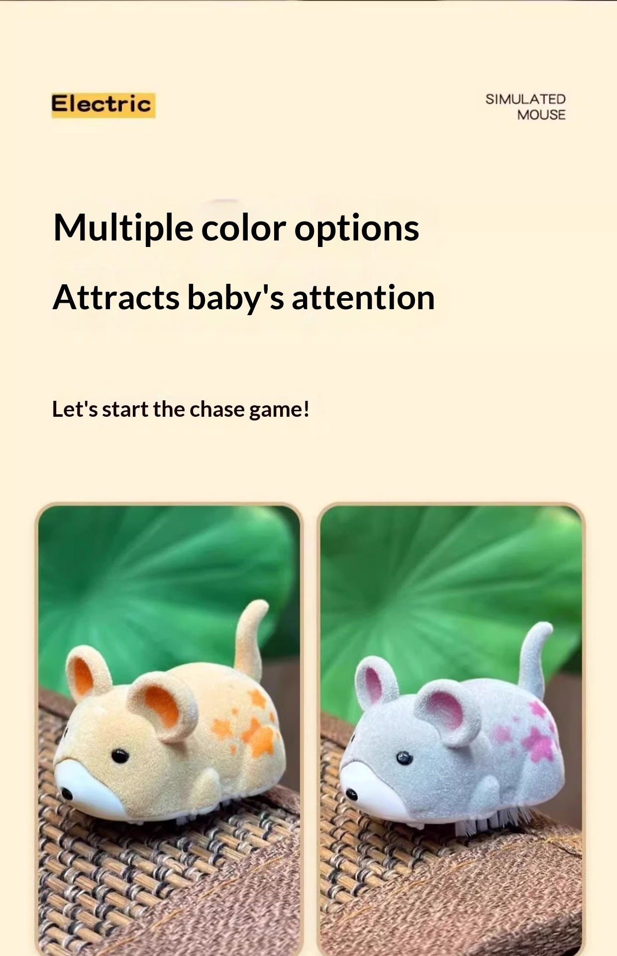 Pet Simulation Electric Automatic Teasing Wand Cat Self-Entertainment Boredom Relief Vibrating Mouse Toy_voghion.com