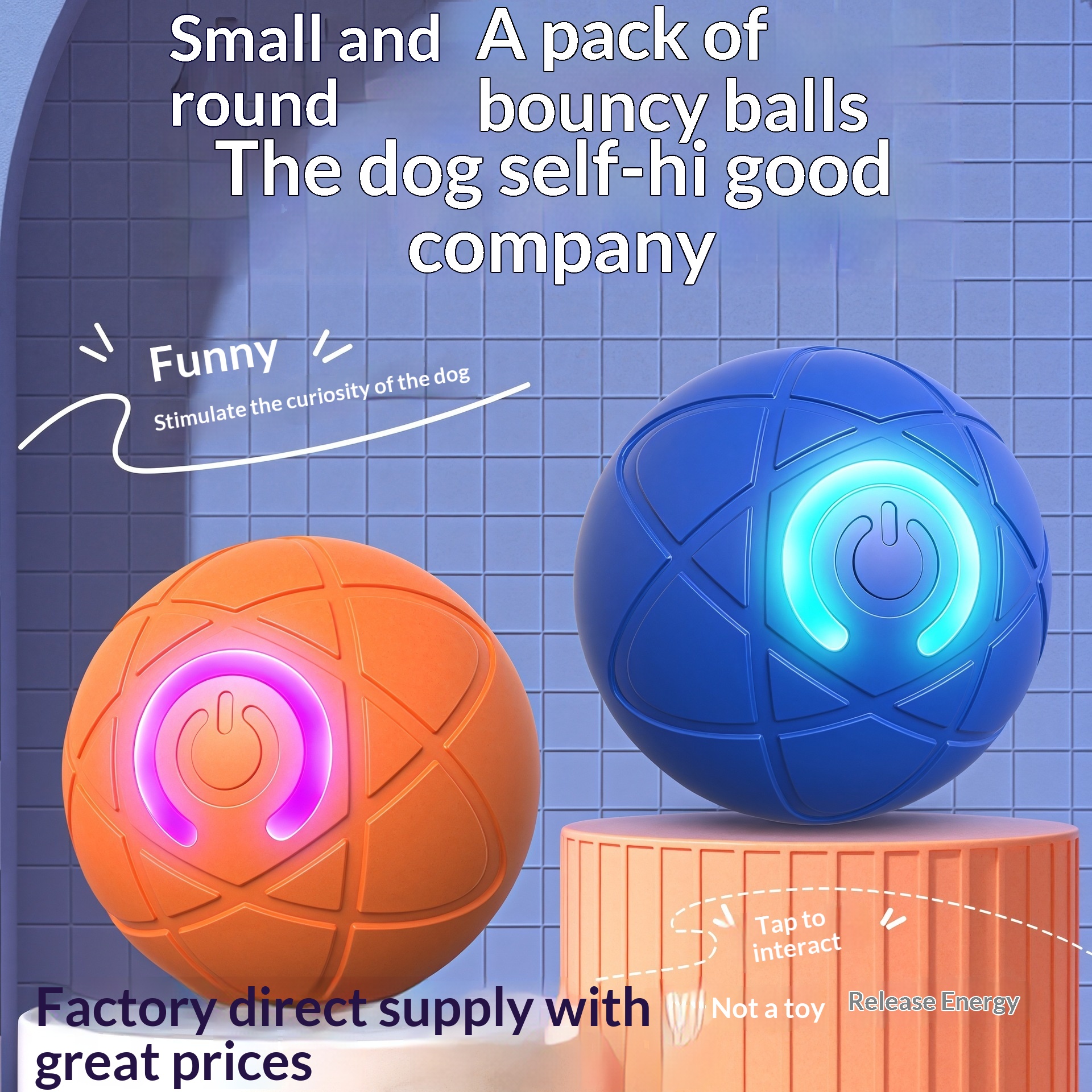 Elektronická inteligentní míč hračka pro psy nabíjecí_voghion.com