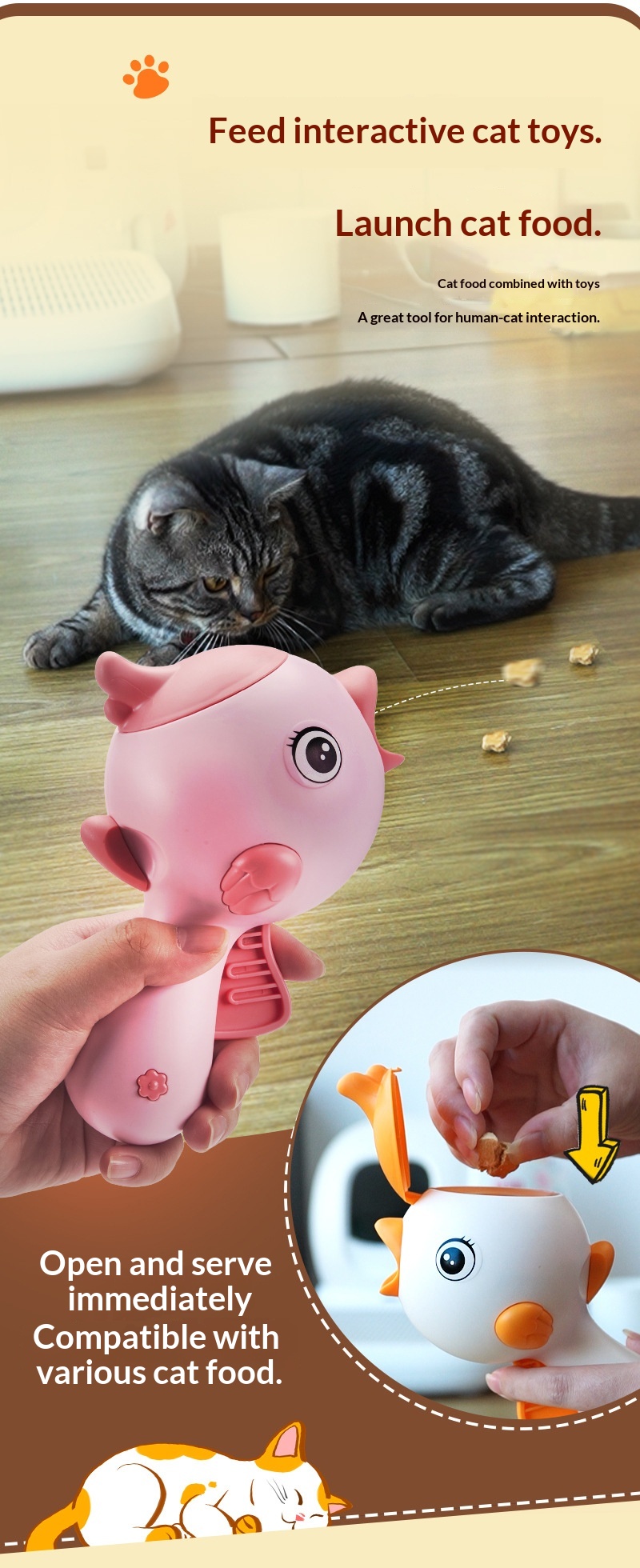 Interactieve voerkatapult voor honden en katten training_voghion.com