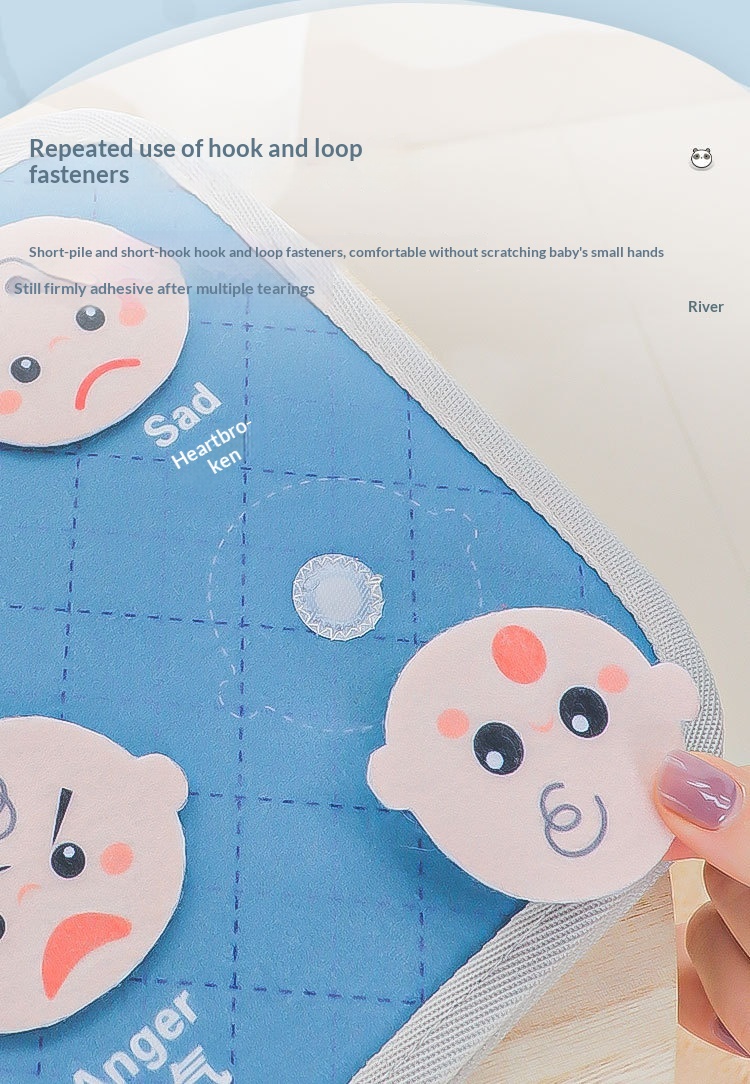 Libro educativo in stoffa per neonati con puzzle in velcro_voghion.com