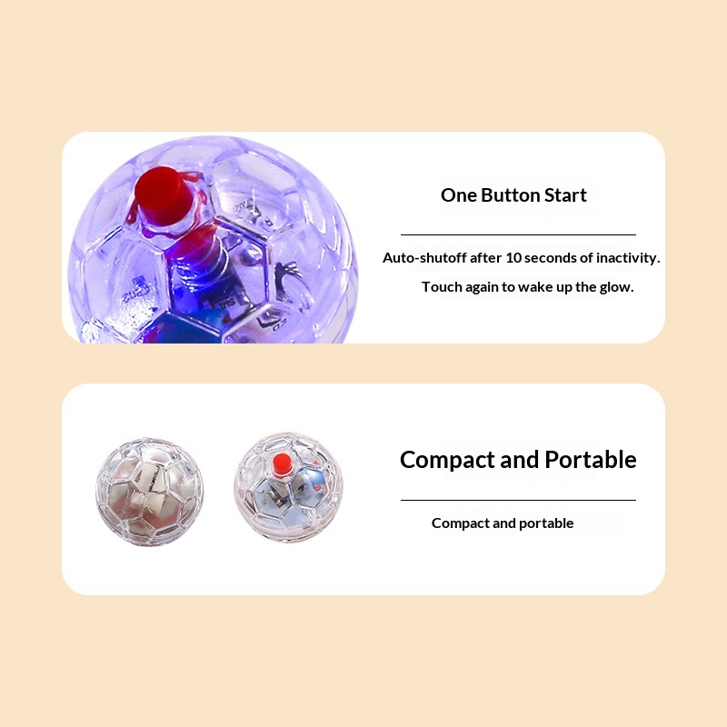 Cross-Border Teaser Ball Glowing Dog Cat Smart World Cup Football Plastic Interactive Self-Entertainment Toy_voghion.com