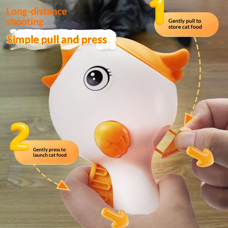 Nieuwe lasergestuurde voerkatapult voor katten en honden, interactief trainingsspeelgoed voor het gooien van voer._voghion.com
